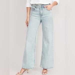 Old navy sky high a line wide leg Jean size 10